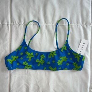 pacsun blue bikini  top NWT